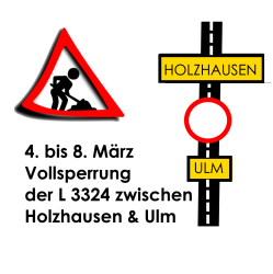 Instandsetzung der L 3324 zwischen Holzhausen und Ulm